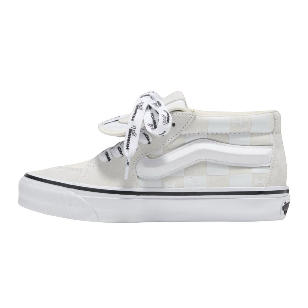 VANS OTW x HOMME GIRLS Sk8 Mid White Sneakers NEW Without Box Sz 6